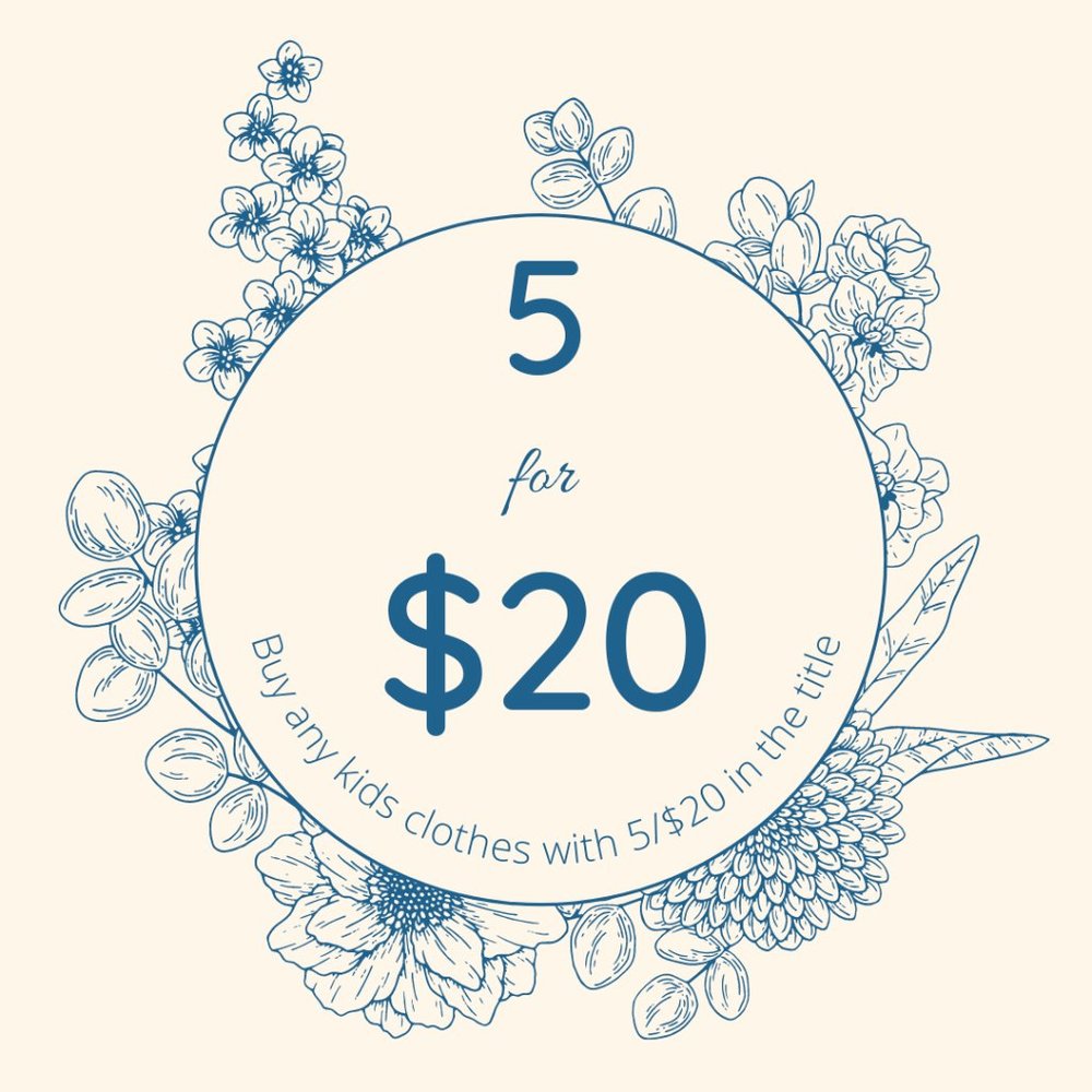 🌼 5 for $20 🌼